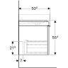 Тумба под раковину GEBERIT CITTERIO 500,566.JI.1 120 см
